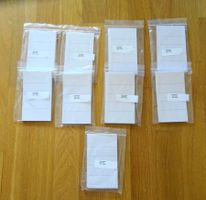 450 Stk. Einzel-Etiketten Vellum weiss 8x14 cm 9x50 Stk. NEU
