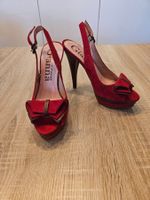High Heels Gianna di Firenze, Rot/Braun, Gr. 36