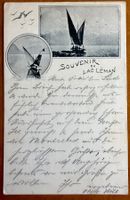 Barque sur le Léman 1895