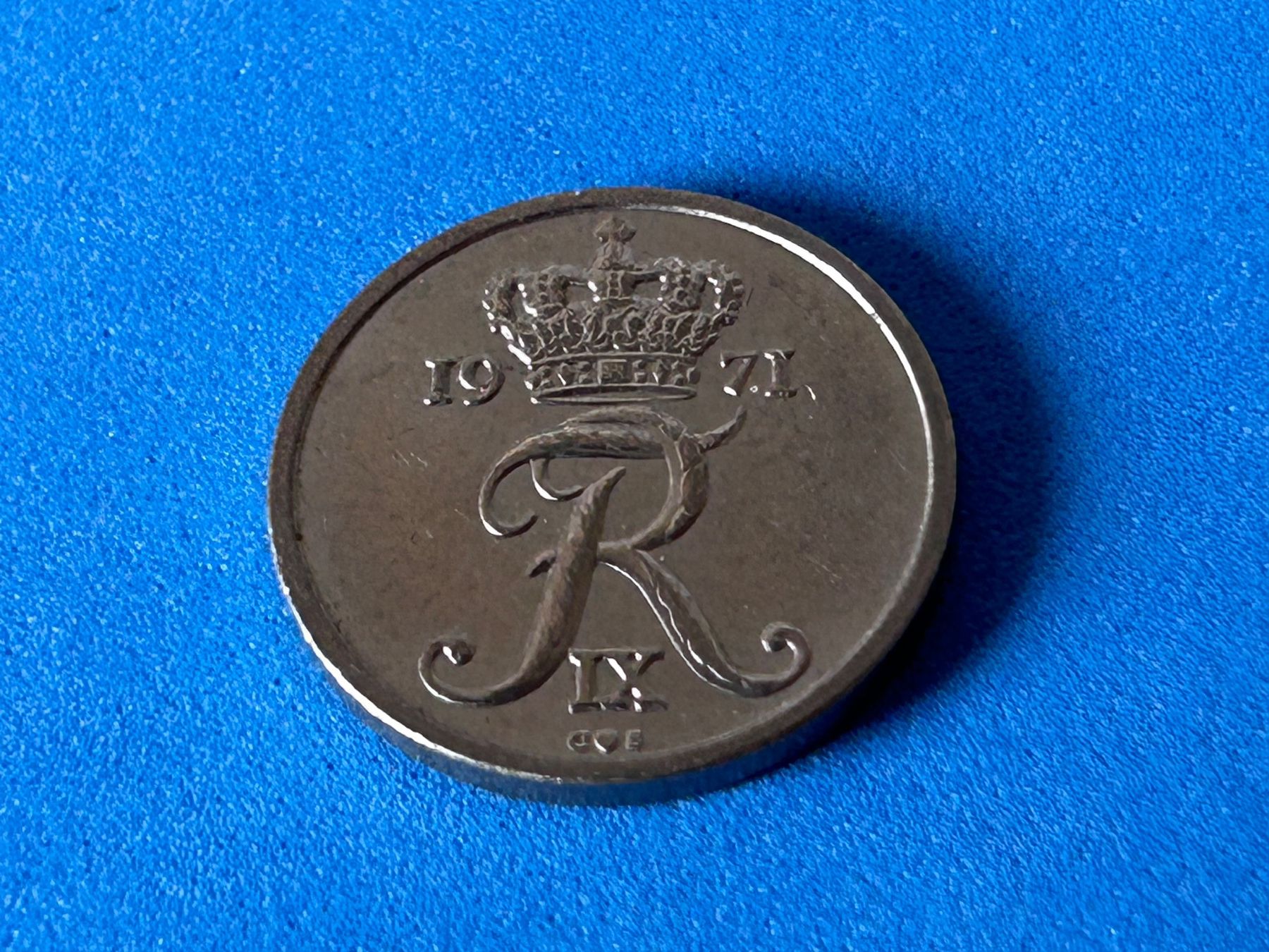 Tutti le monete: Denmark - 10 Øre - Frederik IX 1971 – Usato da Corcelles NE venduto da AJKader 7