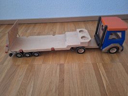 Holz-Lastwagen mit Anhänger – Handarbeit / Einzelstück