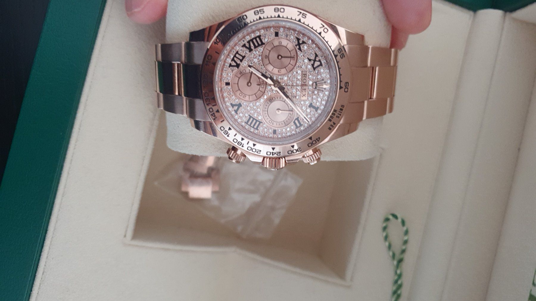 Rolex Orologi: Rolex daytona Vollgold mit Diamantziffernblatt – Nuovo (secondo la descrizione) da Wallisellen venduto da mou_88kg 4