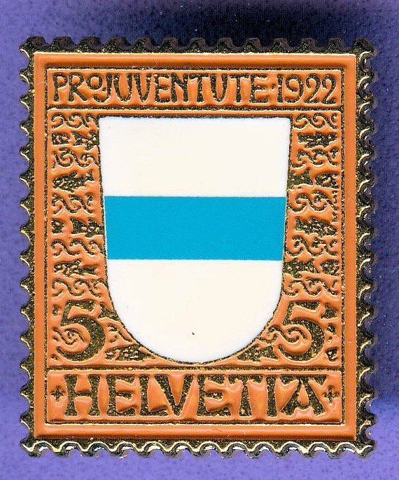 Placchette & Badge: PTT  Pro Juventute 1922  ZUG – Usato da Winterthur venduto da Sammleroase