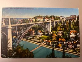 Alte Ansichtskarte Bern, Kornhausbrücke, Schänzli 1924