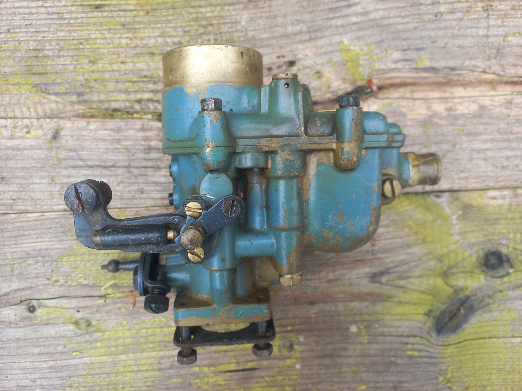 Tutti pezzi di ricambio auto: rarer Oldtimer Messing / Bronze Vergaser WEBER Tipo 30 DR 3 – Usato da Dulliken venduto da Dullikenlerchclassic