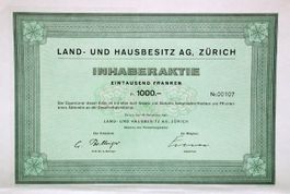 Land- und Hausbesitz AG, Zürich - 1967