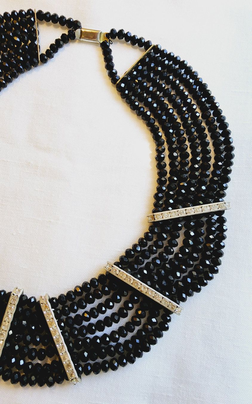 Ketten: Vintage luxuriöses Glasperlen Collier ca 1950 – Gebraucht aus Zürich von sanwit 4