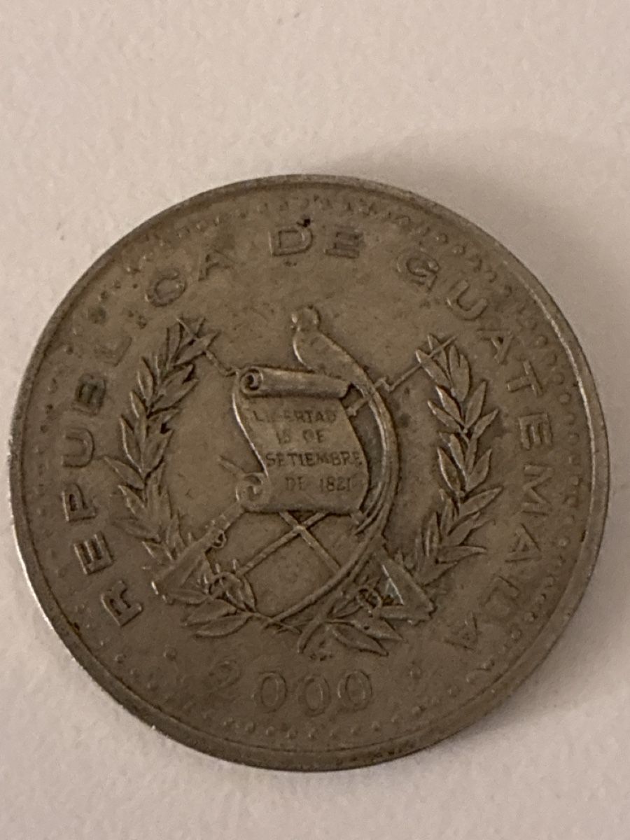 Tutti le monete: Nr. 44: 25 Centavos, Guatemala, 2000 – Usato da Burgdorf venduto da Yakari5165 1