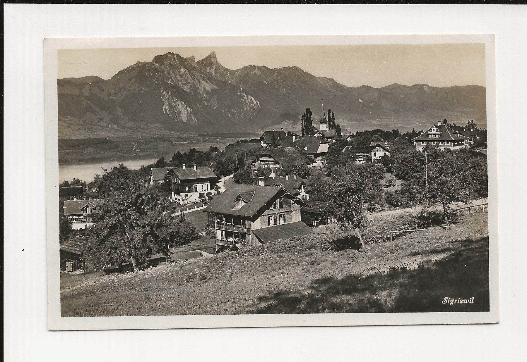 Ansichtskarten: AK 1930 Sigriswil  BE – Gebraucht aus Greifensee von 315WDO