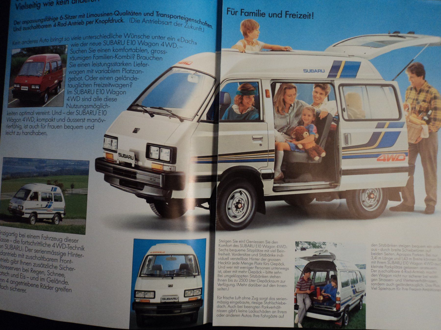 Subaru Documenti: Prospekt Subaru E10 Wagon 4WD 1984 – Usato da Schwarzenburg venduto da modelCARama 1