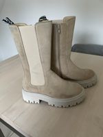 modische Wildleder-Boots von BIANCO in beige