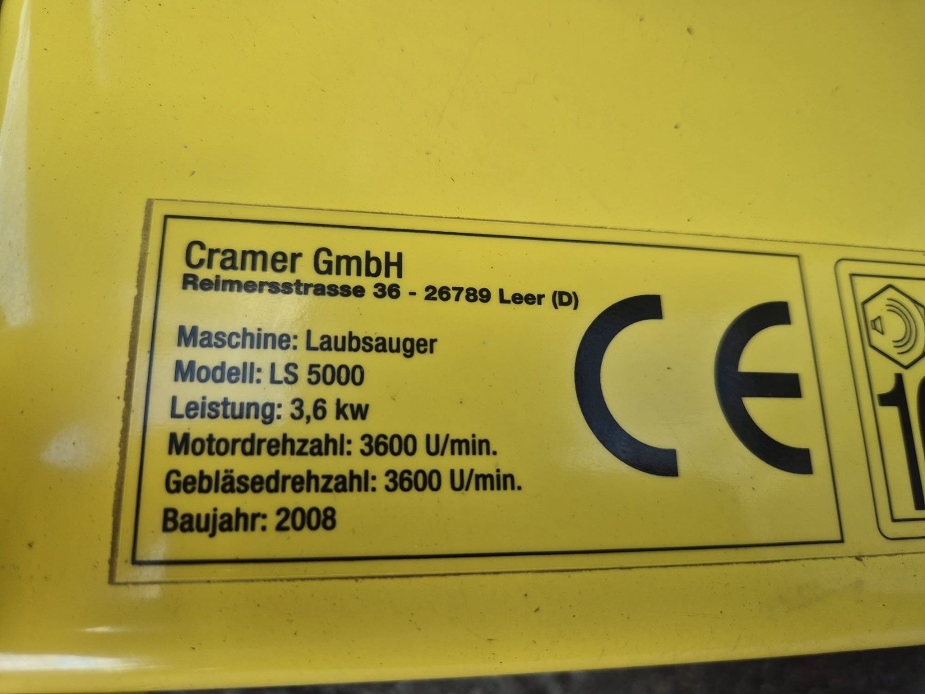 Alle Maschinen: Cramer Laubsauger LS 5000 – Gebraucht aus Niederglatt ZH von Hinti50 7