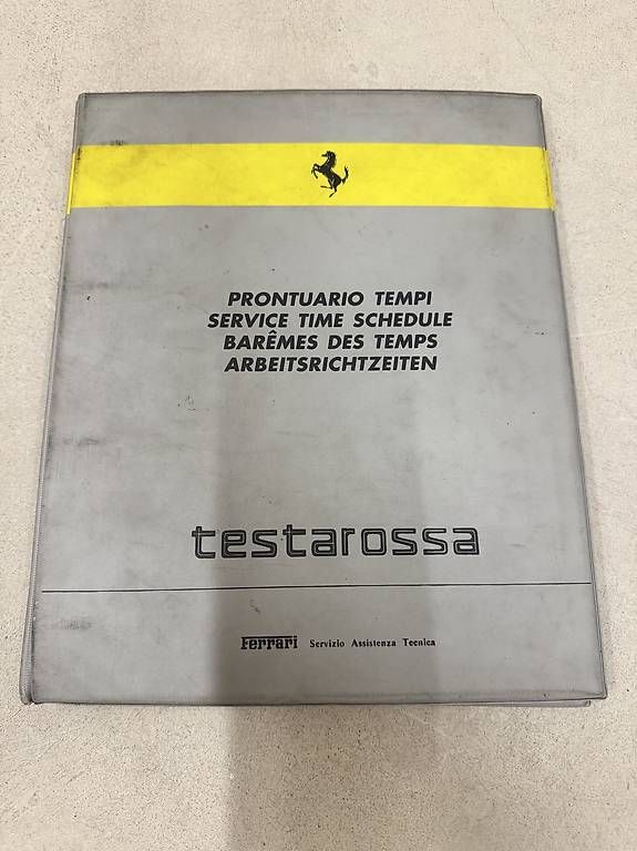 Libri: Arbeitsrichtzeiten Ferrari Testarossa – Usato da Meilen venduto da SimoKutlin46