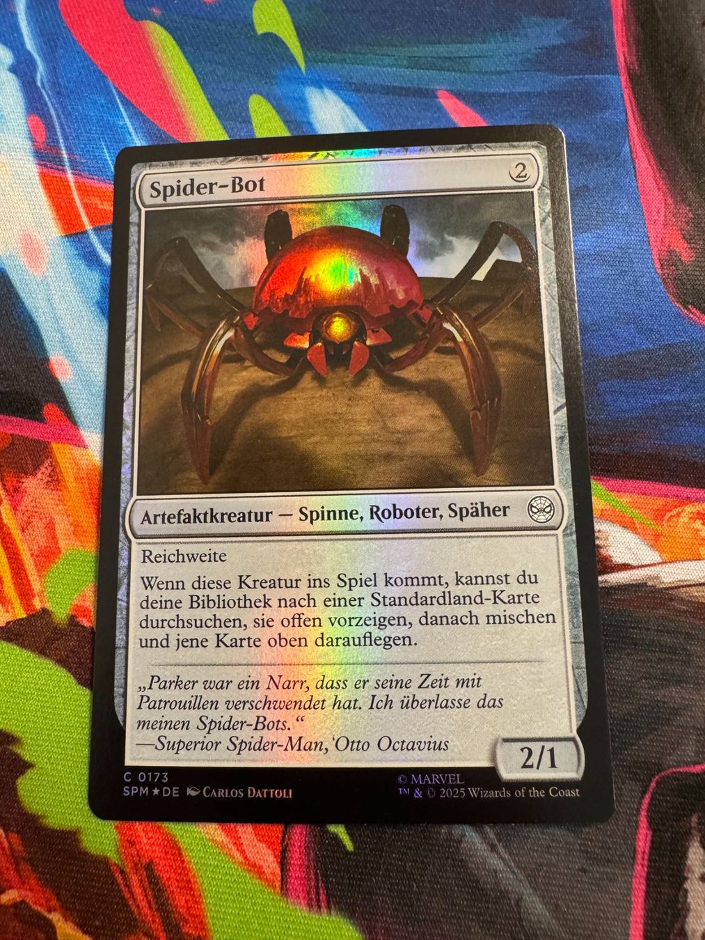 Magic The Gathering Sammelbilder & Trading cards: Spider-Bot - Foil - Marvel's Spider-Man - Magic – Neu (gemäss Beschreibung) aus Bülach von Pfrenzel