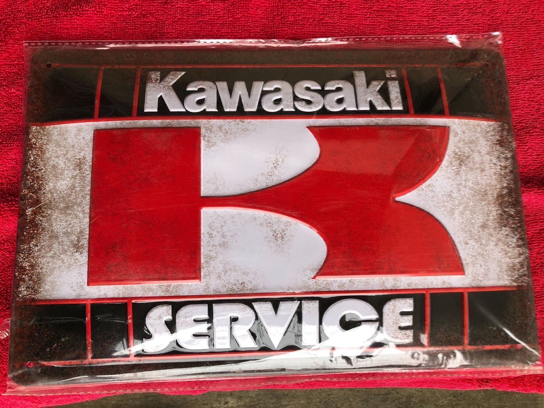 Insegne: Kawasaki Service garage – Nuovo (secondo la descrizione) da Reinach AG venduto da rares75