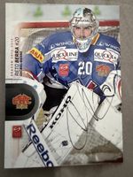 Reto Berra EHC Biel Fribourg Kloten Hockey Card signiert 