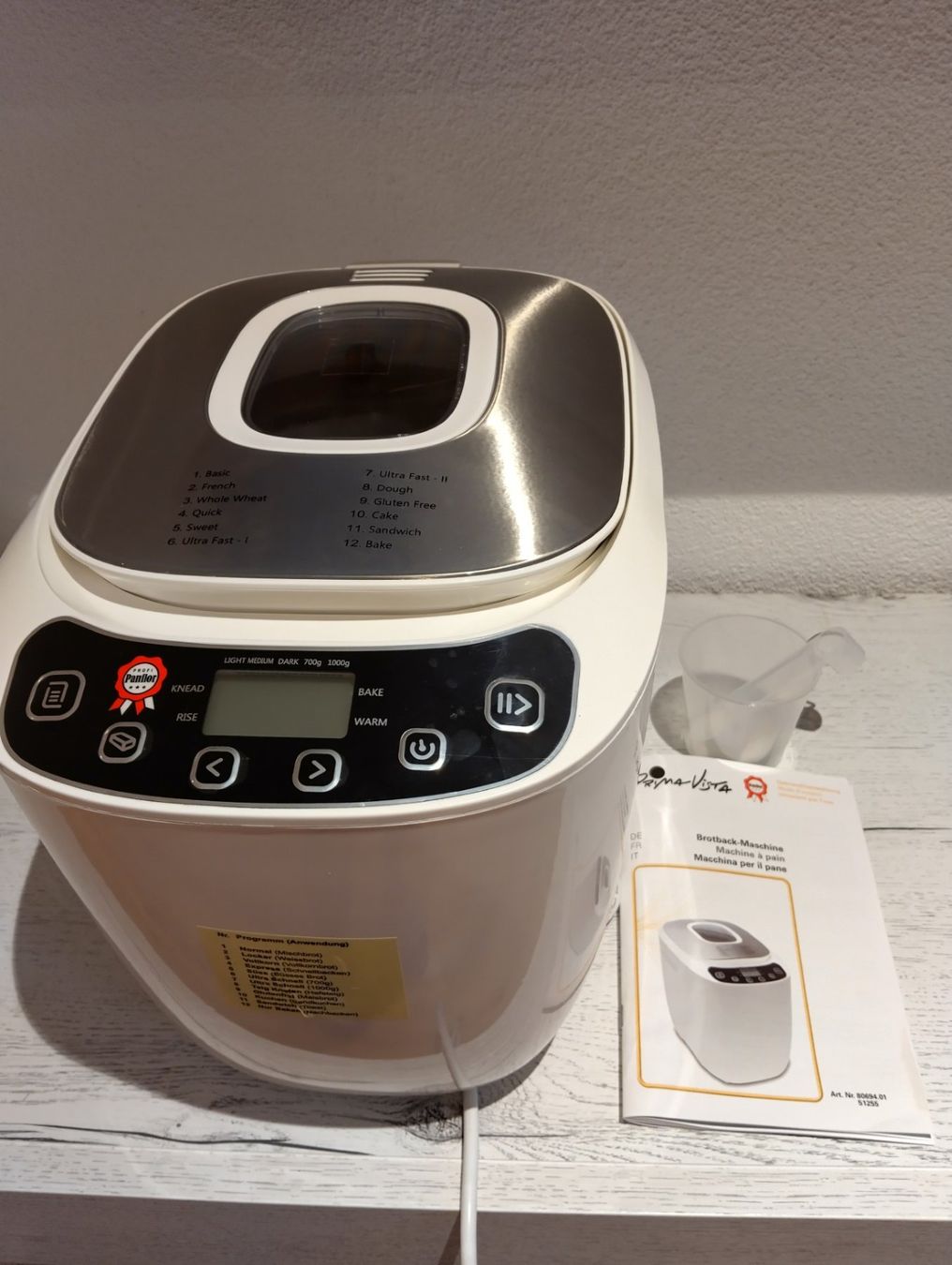 Appareils de cuisine: Brotbackmaschine Prima Vista mit 12 Programmen, neuw. – D'occasion à Full-Reuenthal par Ilor0309
