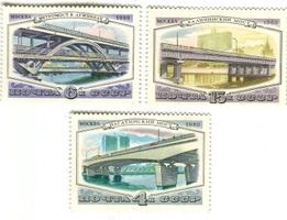 Briefmarken "Brücken". UdSSR