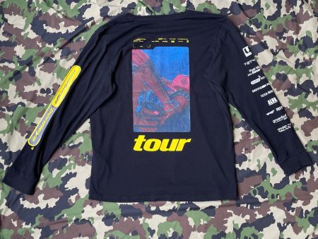 2018 Post Malone Tour LS T-Shirt Quadruple Print Sz L