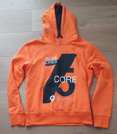 Ungetragener Jack & Jones Hoodie Gr S Orange