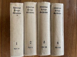 Schweizer Kriegsgeschichte in 4 Bänden