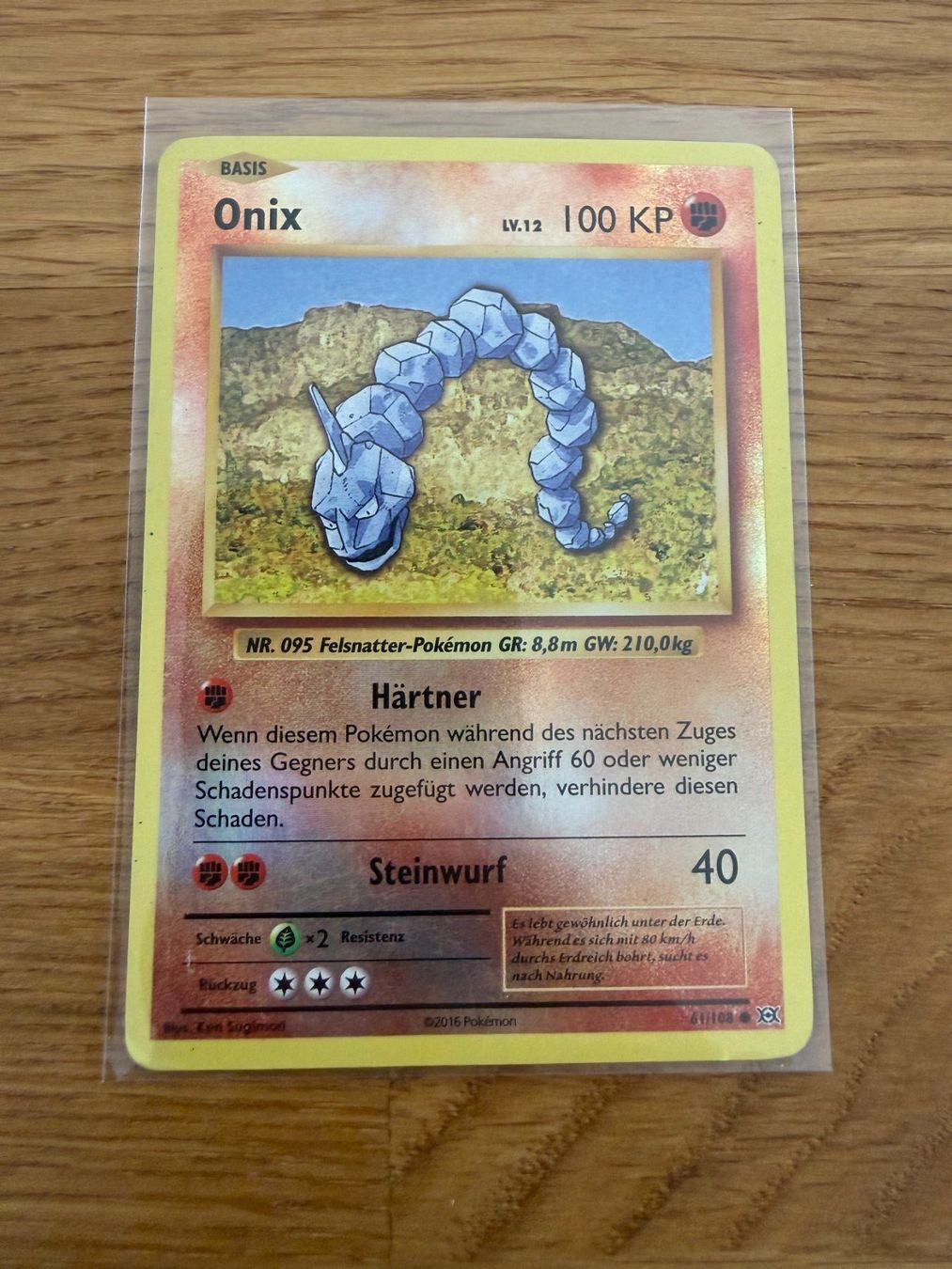 Pokémon Cartes à collectionner: Onix 61/108 – D'occasion à Amriswil par sim_nlb6