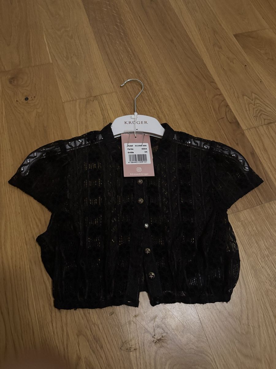 Krüger Blusen: Dirndl Bluse Schwarz 34/36 – Neu und originalverpackt aus Zürich von LuxuryJewellery 2
