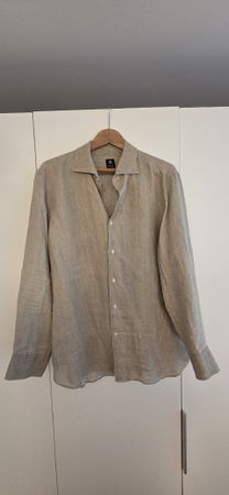 Herren Leinenhemd BOGGI Milano XL Regular Fit neuwertig