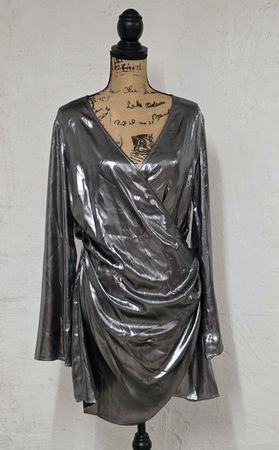 H&M Kleid, silber, Grösse L, perfekt für die Party! Neu