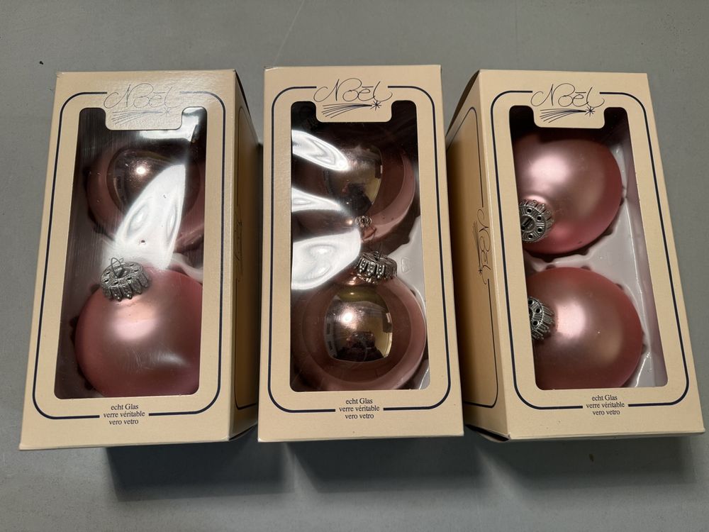 Sea Team Weihnachtskugeln Set 32-teilig - Bruchsichere Christbaumkugeln Mit Glitter & Pailletten