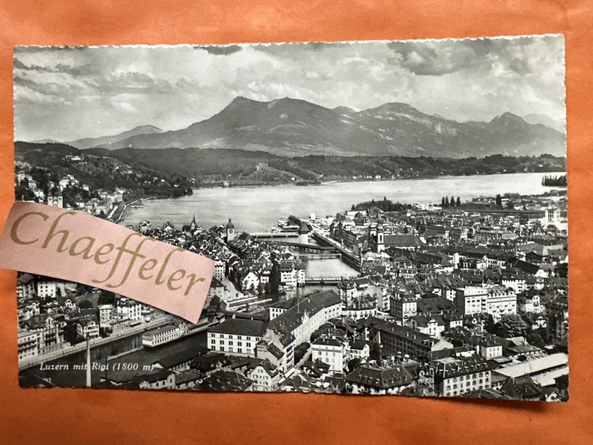 Cartoline postali: Luzern mit Rigi – Usato da Zürich venduto da Chaeffeler