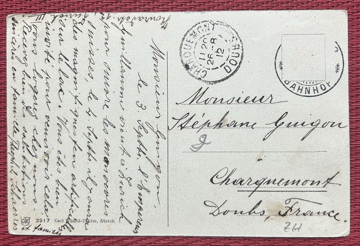 Cartoline postali: Zürich Bahnhof mit alter Strassenbahn  – Usato da Horw venduto da Tellbub 1