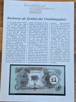Kuriositäten auf Banknoten als Symbol der Unabhängigkeit