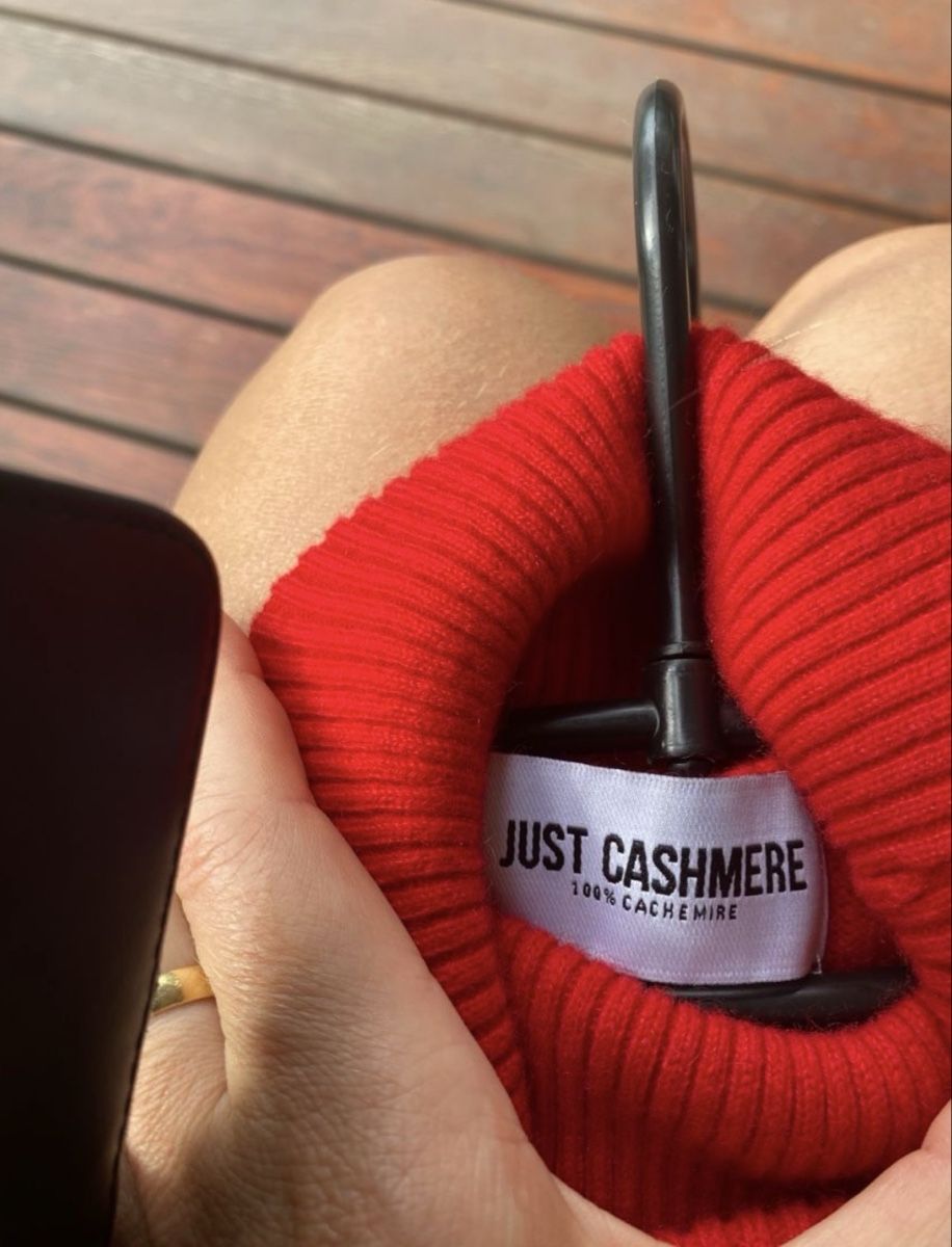 Maglioni & Felpe: JUST CASHMERE Rollkragenpullover Rot, Gr. S/36 – Usato da Zürich venduto da LuxuryJewellery 4