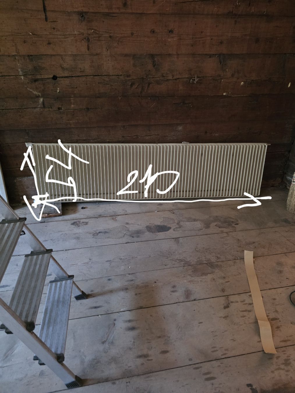 Heizgeräte: Radiator white 210 x54 width good condition – Gebraucht aus Zweisimmen von jun_9mrz 1