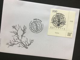 Bäume 9.9.2021 FDC Vollstempel  ZN 1835 Eiche mit Tab Ital.