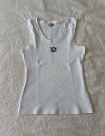 Sleeveless Tank Top in White