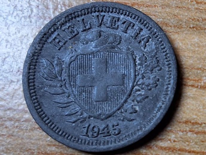 Toutes les monnaies: 1 Rappen 1945 - Selten! – D'occasion à Münchenstein par purbach1 4
