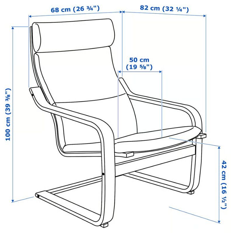 Ikea Poltrone: IKEA POÄNG Sessel, anthrazit – Usato da Untersiggenthal venduto da Eulea 2