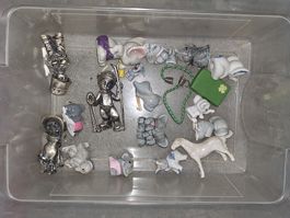 Konvolut Elefanten- & Metall-Miniaturen Deko