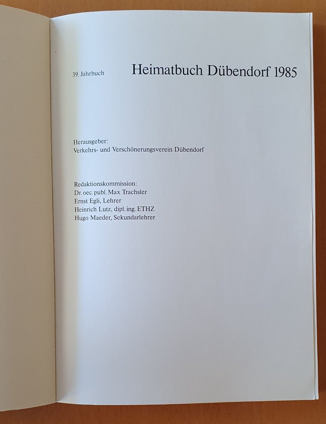 Libri: Heimatbuch Dübendorf 1985 – Usato da Kreuzlingen venduto da Rschweiz1 1