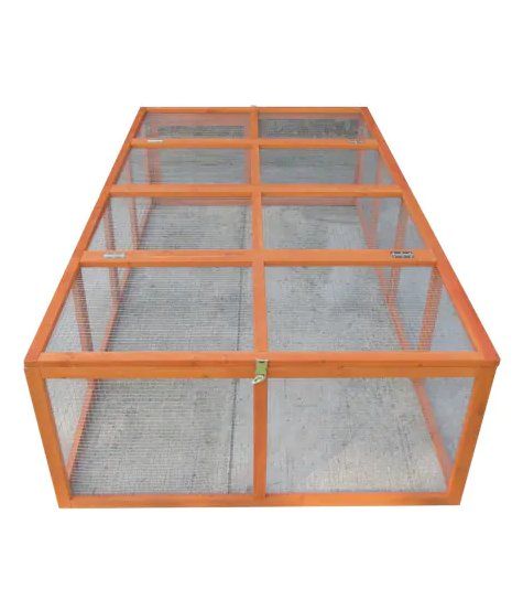 Freilaufgehege / Kaninchengehege mit Abdeckung - 200x114cm 3