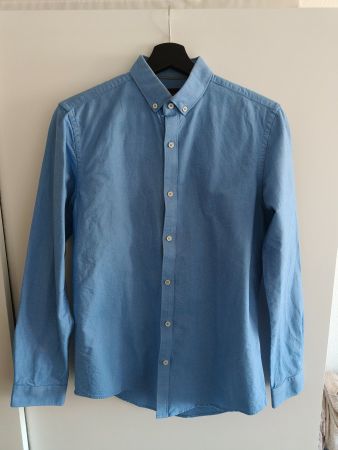 Blaues Hemd von Zara, grösse M, 100% Baumwolle
