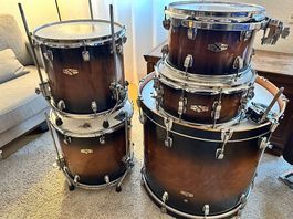 Schlagzeug: Ludwig epic x over Shellset