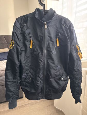 Alpha Industries Bomberjacke dunkelblau guter Zustand