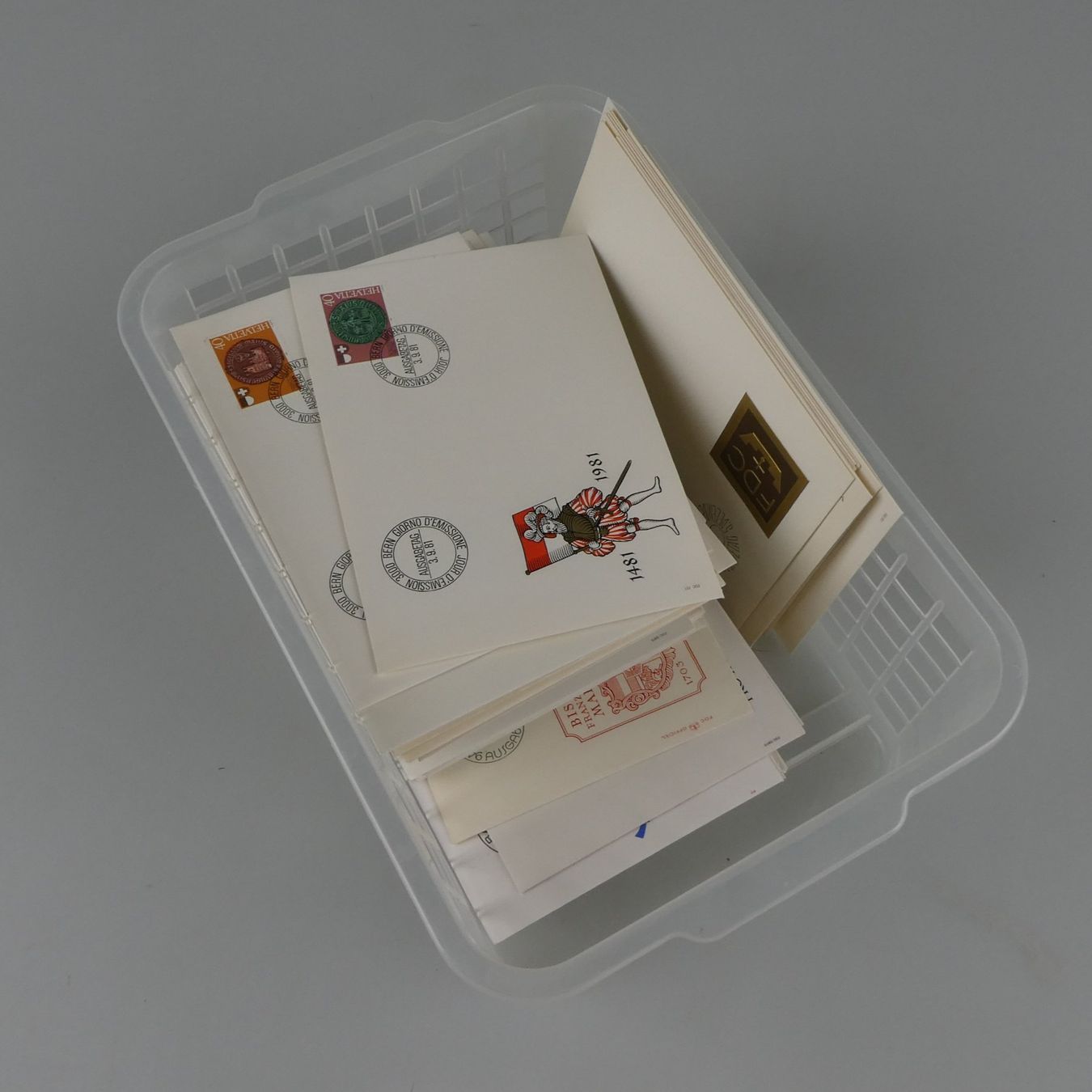 Alle Briefmarken: Sammlung von Schweizer Ersttagsbriefen – Gebraucht aus Volketswil von brockipfannenstil 1