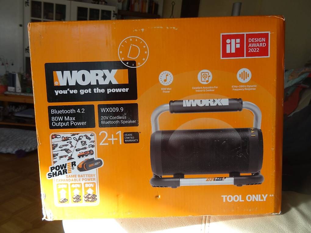 Casse acustiche: WORX WX009.9 Bluetooth Akku-Lautsprecher – Nuovo e nell'imballaggio originale da Buttisholz venduto da buttiholli 3