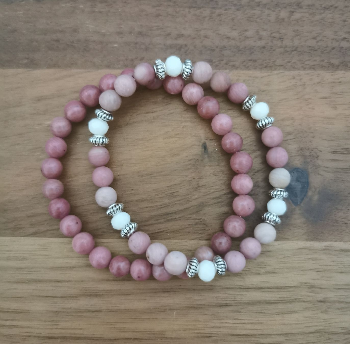 Armbänder & -reifen: Rhodonit Stein Armbandset – Neu und originalverpackt aus Sempach von .1SecondBrands. 1