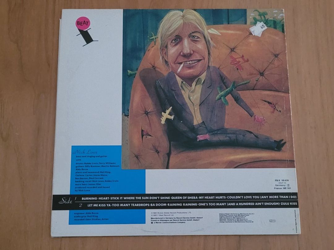 Dischi in vinile: LP  Nick Lowe – Usato da Martigny venduto da MZ-67 1
