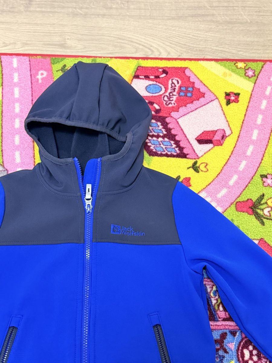 Jack Wolfskin Giacche & Cappotti: Jack Wolfskin Softshelljacke, blau, 116 – Nuovo (secondo la descrizione) da Wilen b. Wil venduto da carpediem25 1